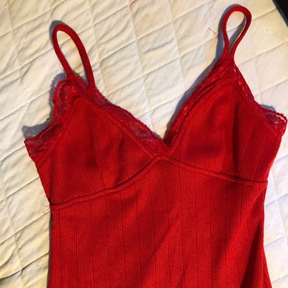 UO red bodycon dress